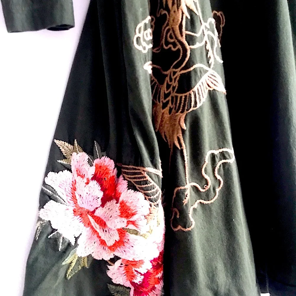 JWLA JOHNNY WAS Hoodie Embroidered Dress Tunic - Picture 7 of 10
